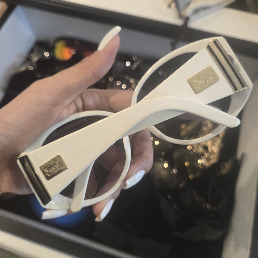 Gucci White Sunglasses